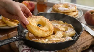 Goudbruin en vol smaak: de makkelijkste appelpannenkoekjes met kaneel die ik telkens opnieuw maak