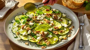Vergeet rundvlees: deze vegetarische carpaccio van courgette steelt nu echt de show